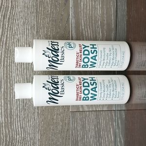Modess basics diabetic dry skin relief body wash 12 Oz per bottle